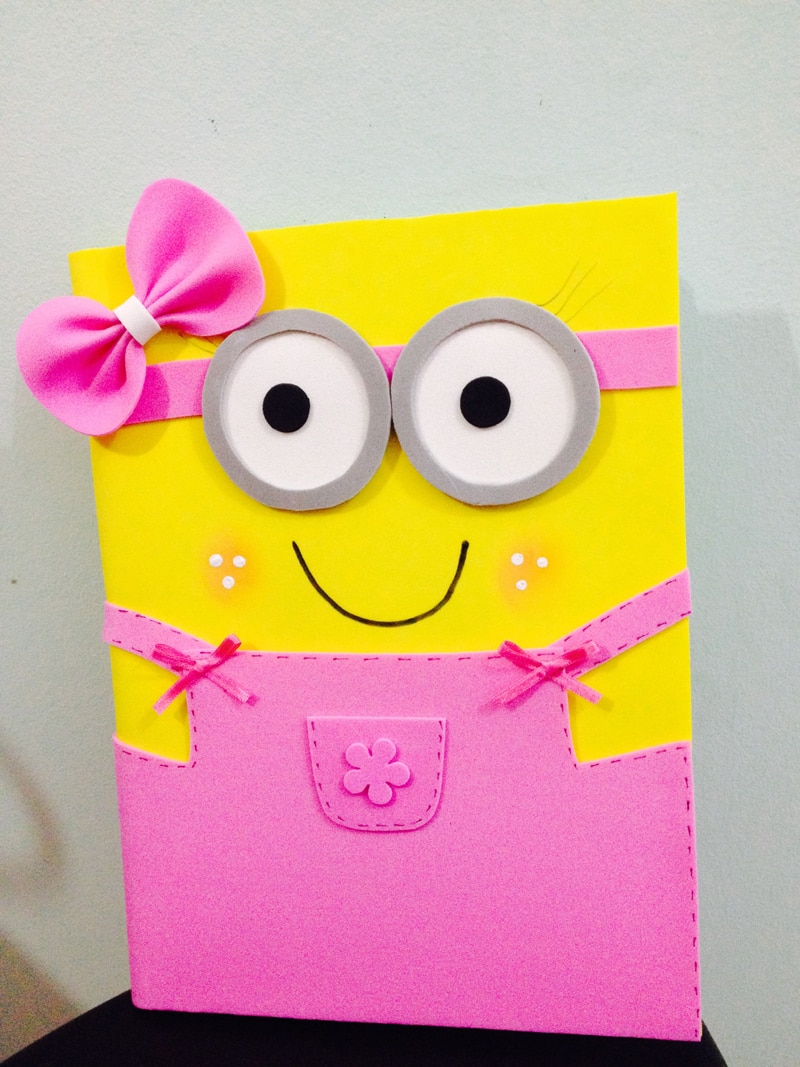 caderno com eva minion menina caderno com eva minion menina
