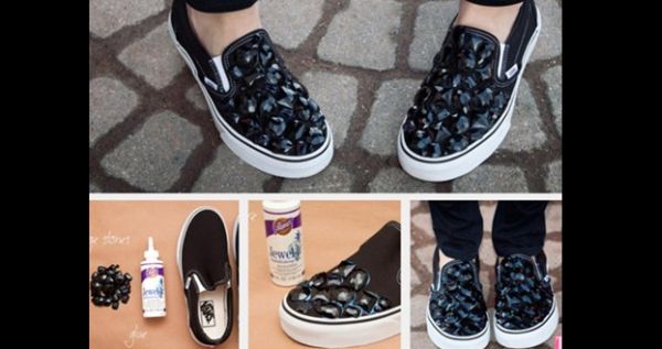 tenis customizado com pedras