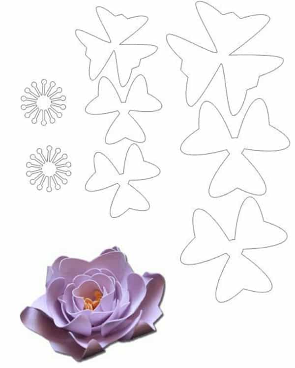 molde de flor lilas molde de flor lilas