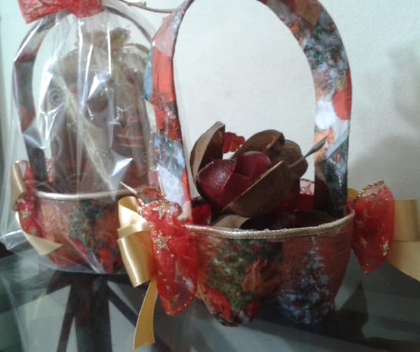 lembrancinha de pet para Natal cesta lembrancinha de pet para Natal cesta