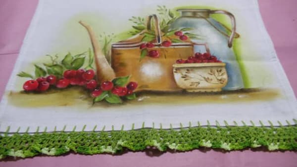 pintura em tecido chaleira pintura em tecido chaleira