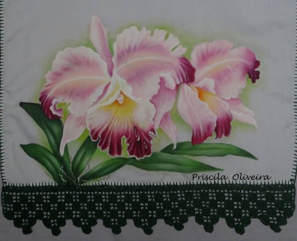 pintura em tecido orquidea pintura em tecido orquidea