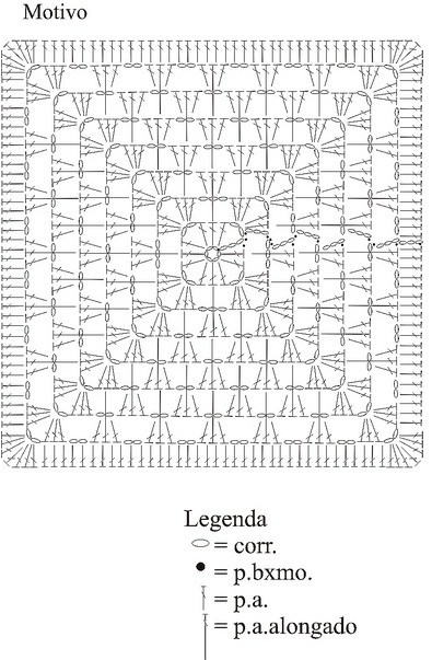 receita de colcha de croche em quadrados