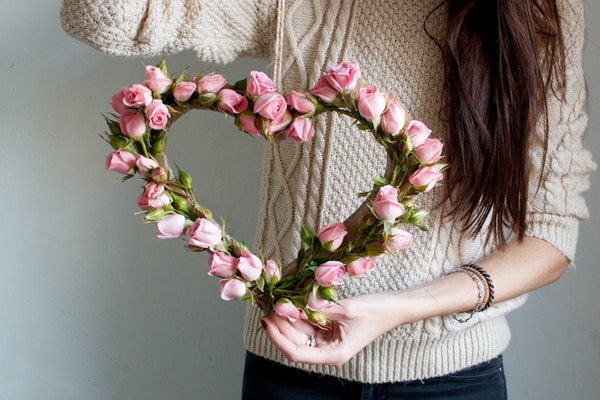 Como Fazer Coração de Flores: 15 Ideias Como Fazer Coração de Flores: 15 Ideias
