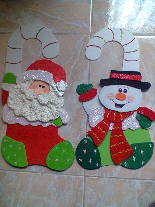 Botas De Tela De Saco Decoradas Para Navidad Botas De Tela De Saco Decoradas Para Navidad