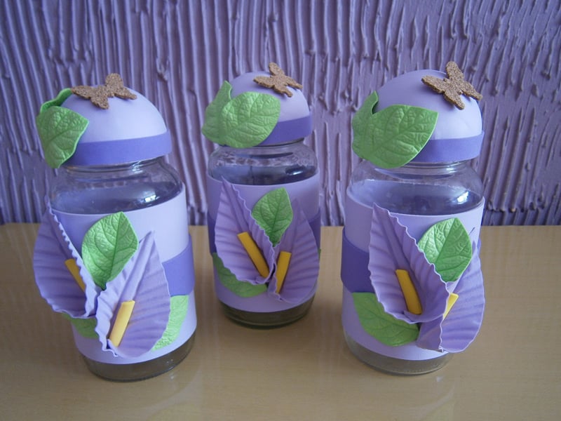 pote decorado folhas pote decorado folhas