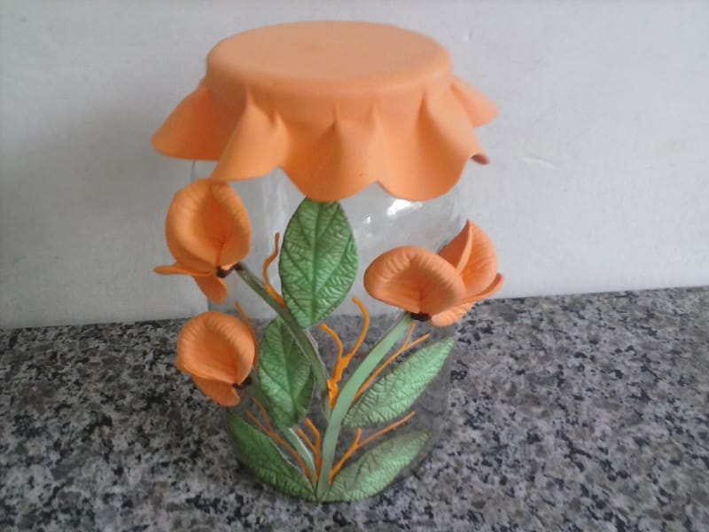 vidros decorados com eva com moldes