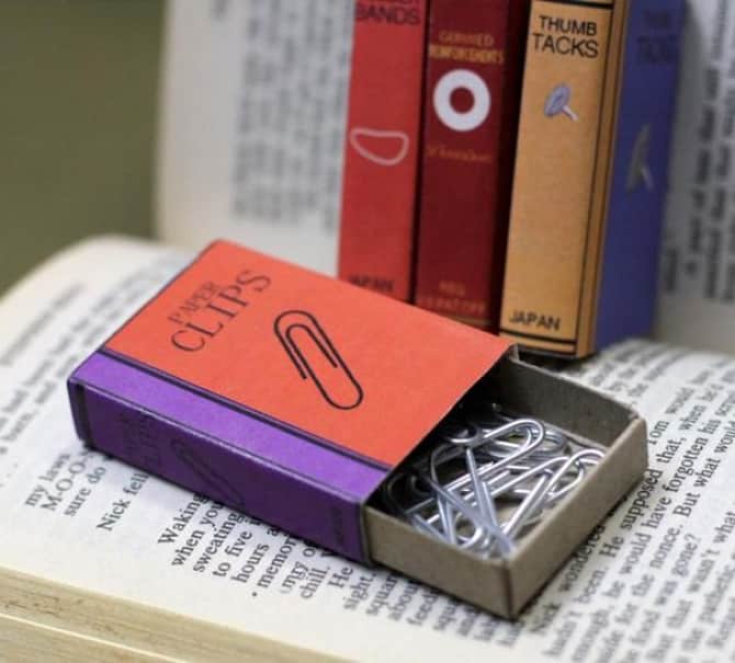 reciclagem com caixa de fósforos para escrivaninha reciclagem com caixa de fósforos para escrivaninha