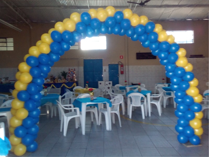 arco de baloes azul arco de baloes azul