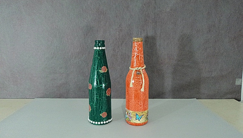 garrafa decorada craquele garrafa decorada craquele