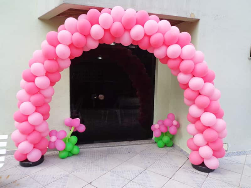 arco de baloes rosa arco de baloes rosa