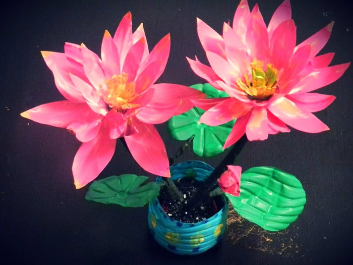 vaso de flores recicladas vaso de flores recicladas