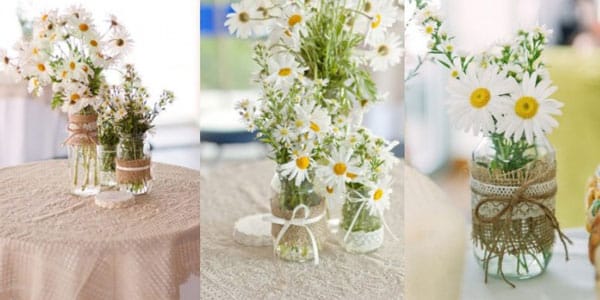 Arranjo flor chá de casa nova