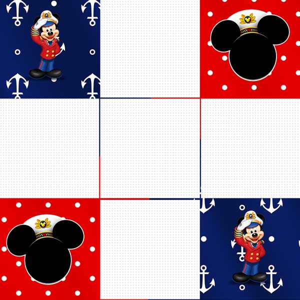Convite Mickey caixa fundo