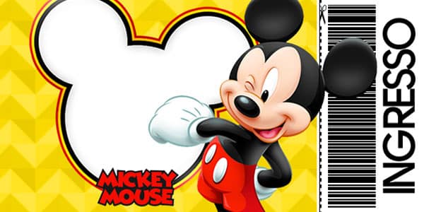 Convite Mickey Ingresso