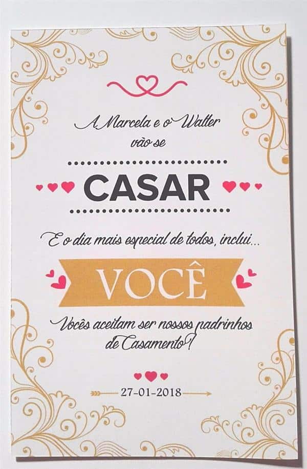 Featured image of post Simples Convite De Padrinho De Casamento Inove at na forma de convidar seus padrinhos para sua cerim nia