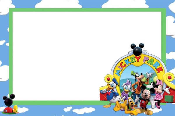Convite Mickey e sua Turma