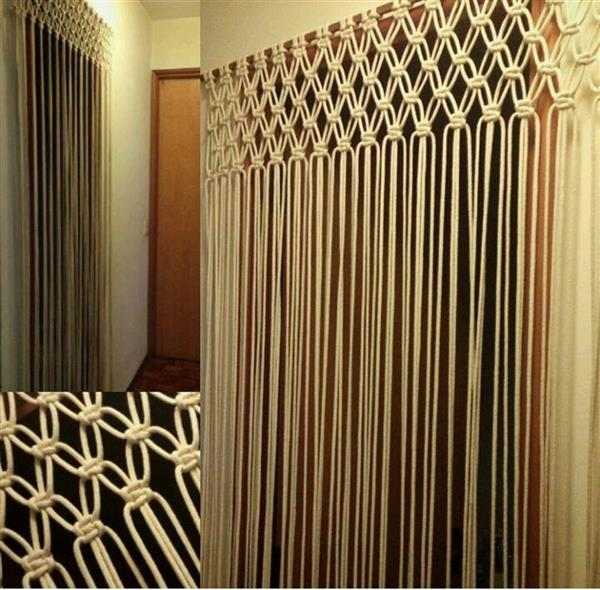 macrame passo a passo cortina de porta