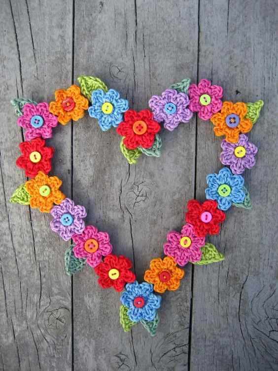modelo de flor de croche