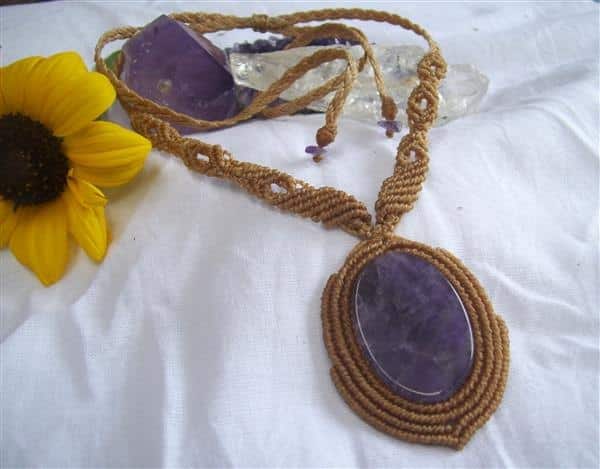macrame colar