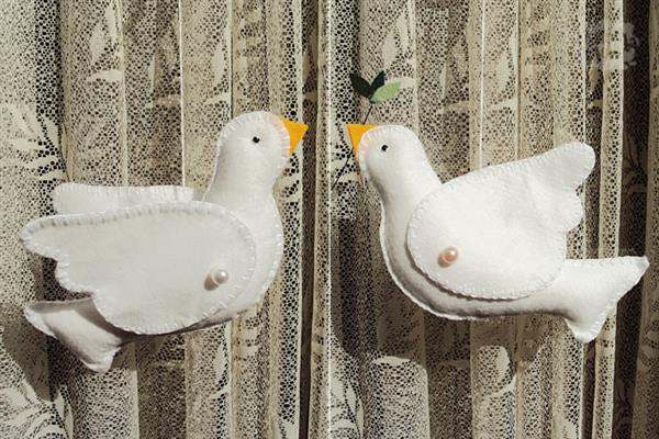 Lembrancinha em Feltro Pomba