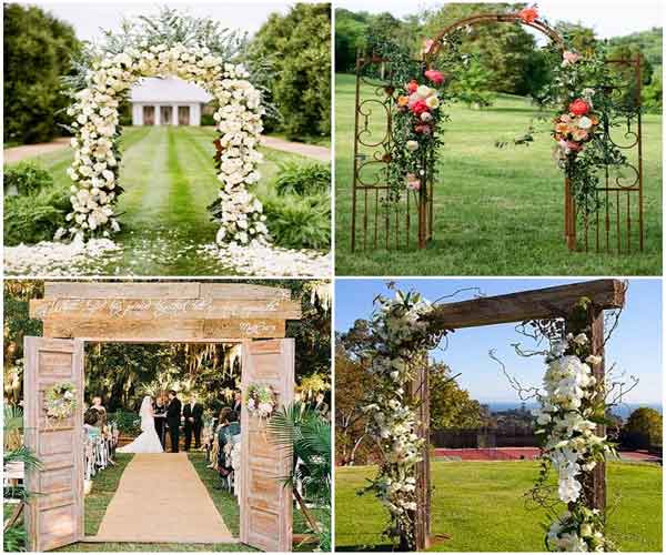 Portão para decoração rústica de casamento