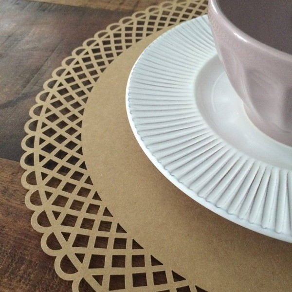 sousplat de papel cortado