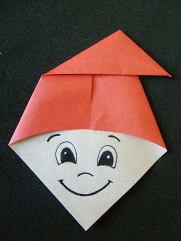 Dobraduras de papel do saci Saci de papel