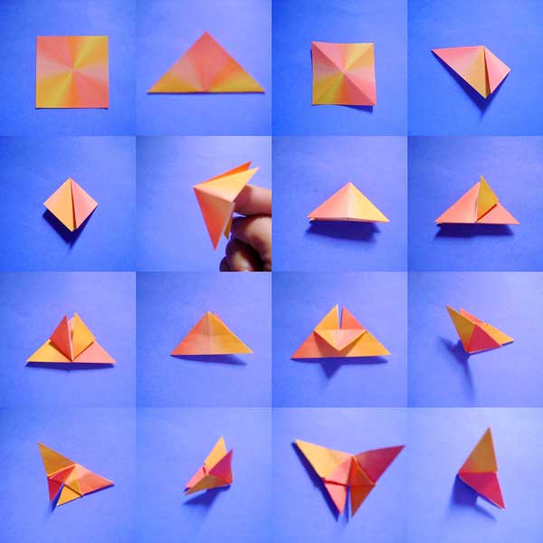 Dobraduras de papel - borboleta Origami borboleta