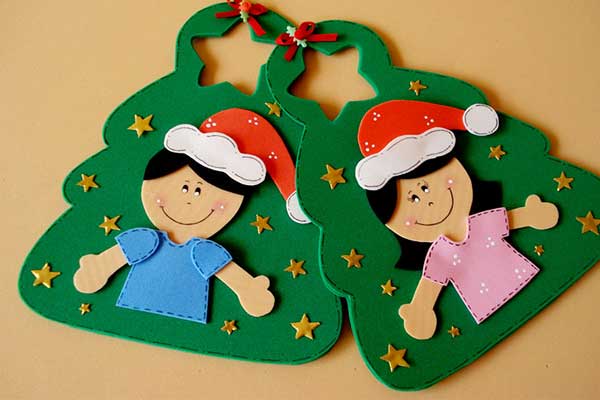 Lembrancinhas de natal em EVA sacolinha