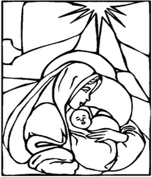 Desenho religioso pontilhismo