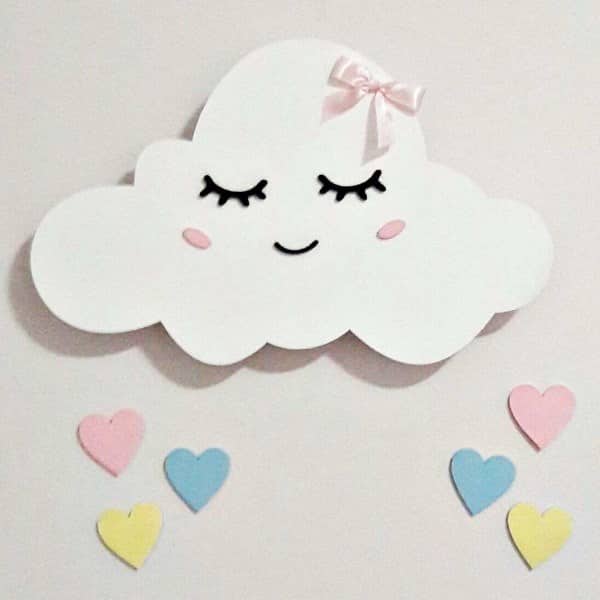 Painel chuva de amor em eva  Produtos Personalizados no Elo7