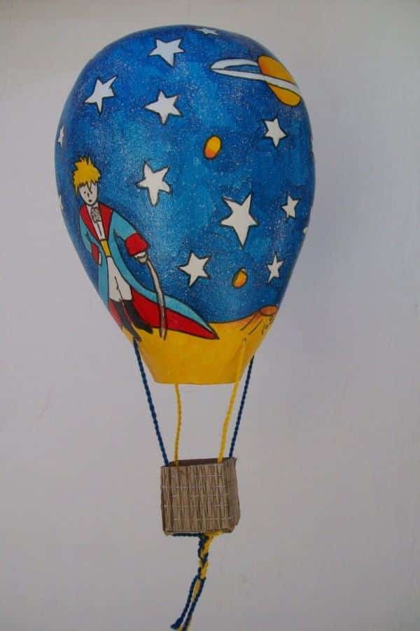 balao pequeno principe papel machê