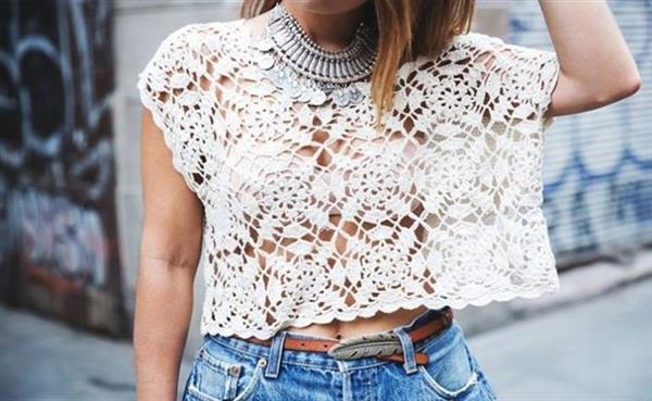blusas de croche