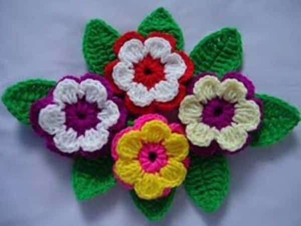 flor de croche