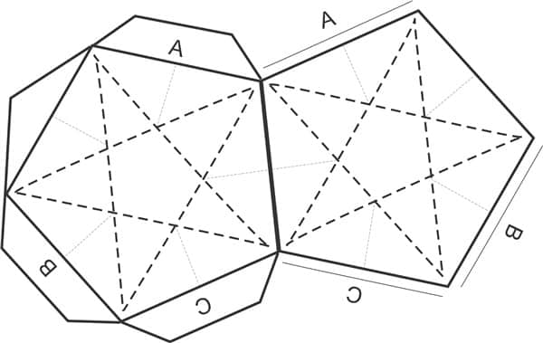 molde de estrela 3d