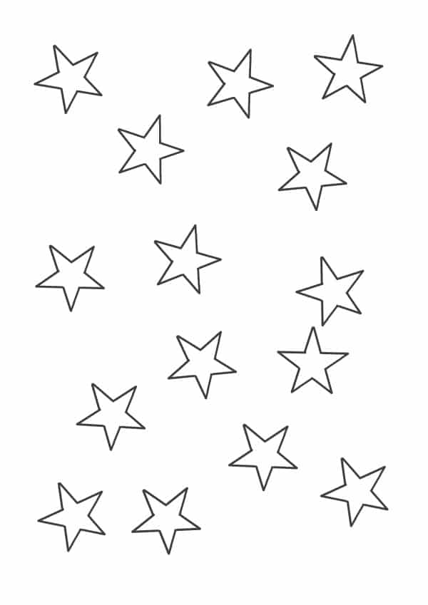 estrelas pequenas para recortar