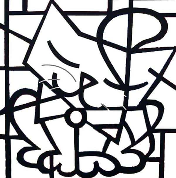 gato para colorir