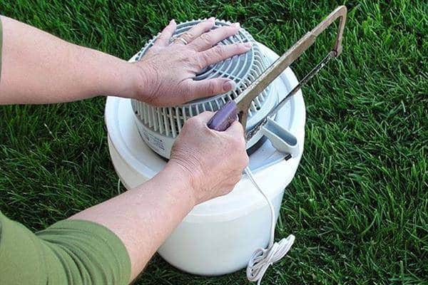 ar condicionado caseiro com ventilador e gelo