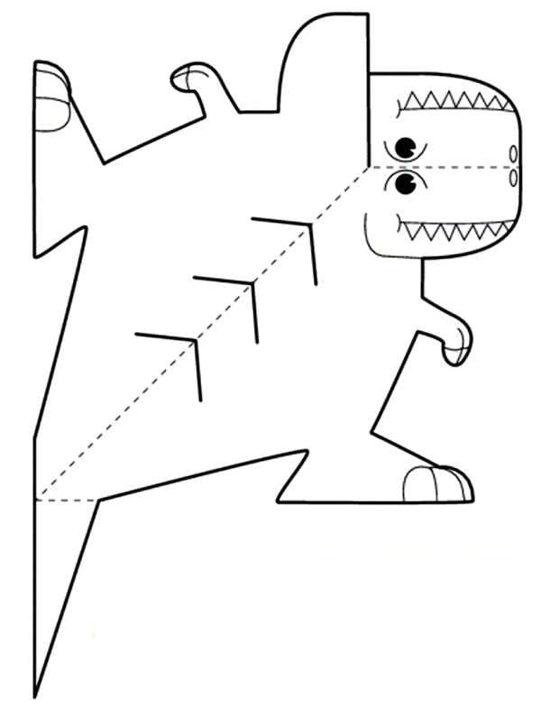molde de dinossauro 3d