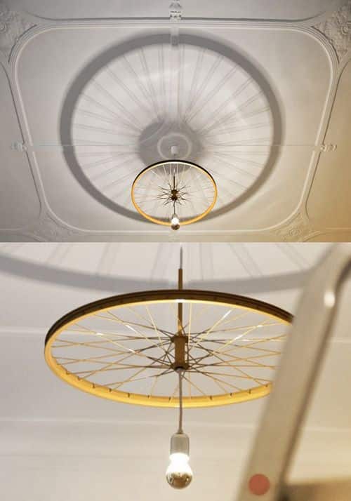 arte com pneu de bicicleta