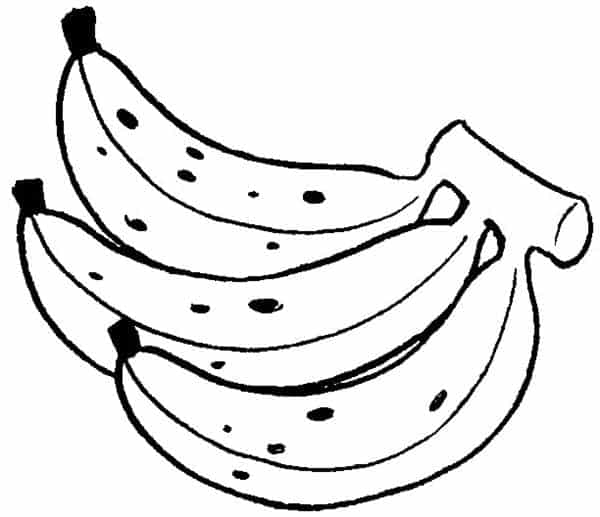 molde de frutas para colorir