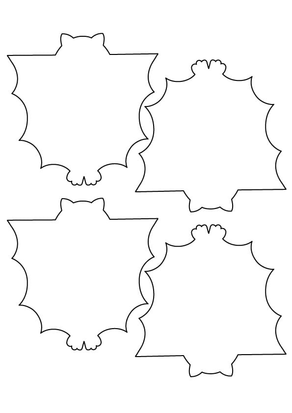 moldes de morcegos em cartolina