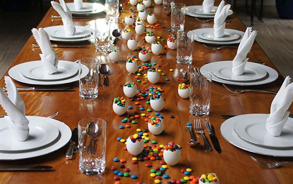 decoração de mesa para pascoa