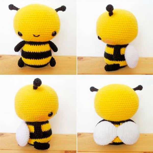 abelha amigurumi