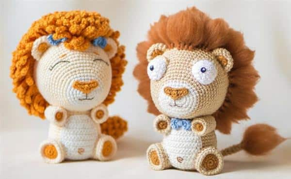 leao amigurumi
