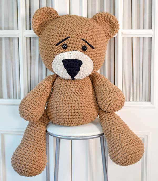 urso amigurumi