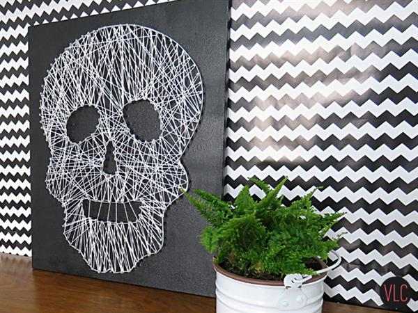caveira string art