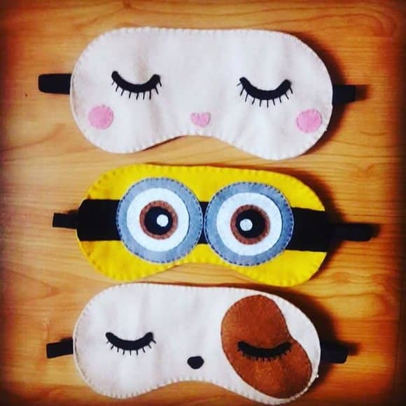 artesanato tapa olho para dormir