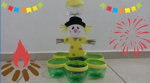 espantalho de festa junina porta doces